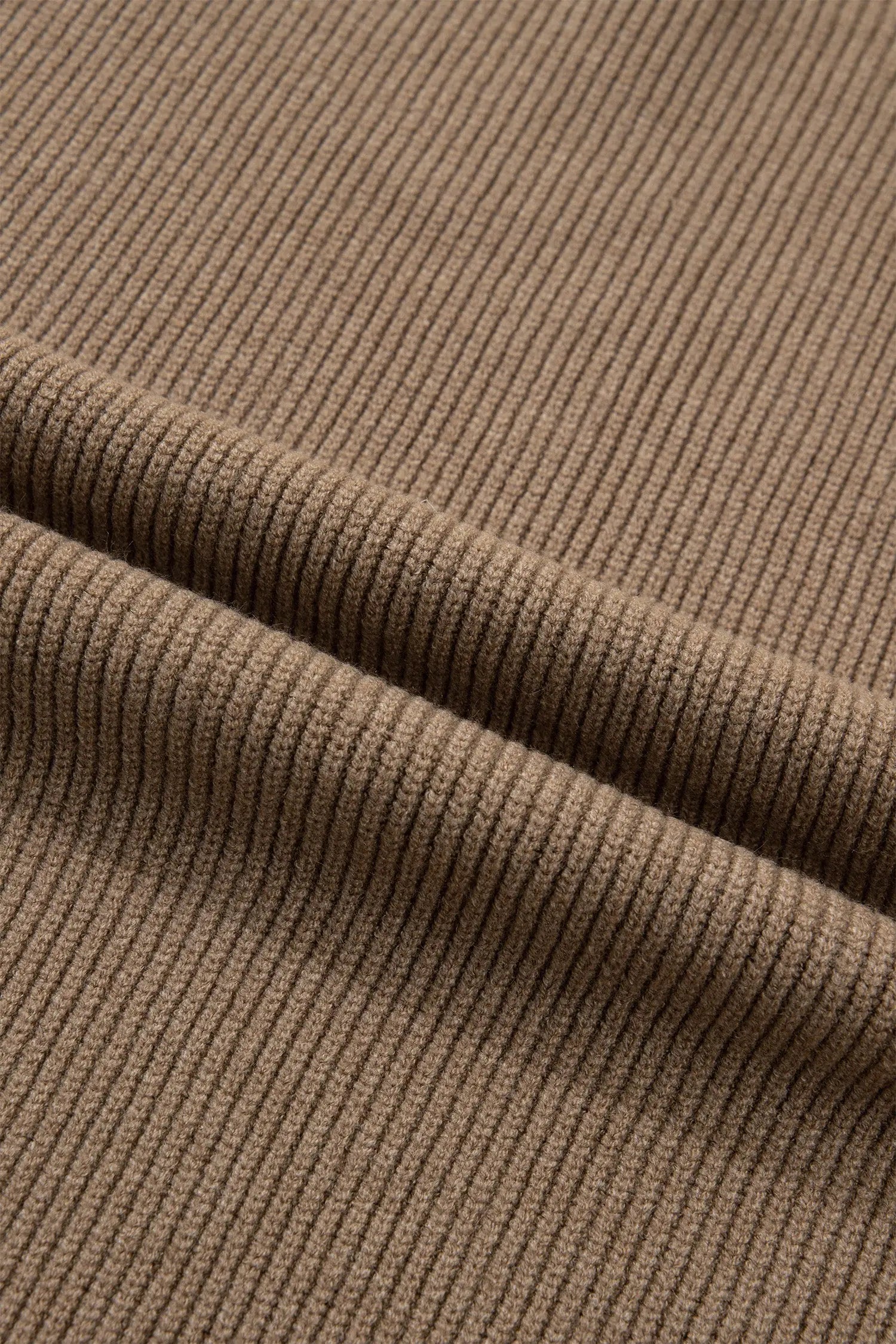 Ribbed knit mock neck sweater vest sleeveless loose fit light french beige sweaters