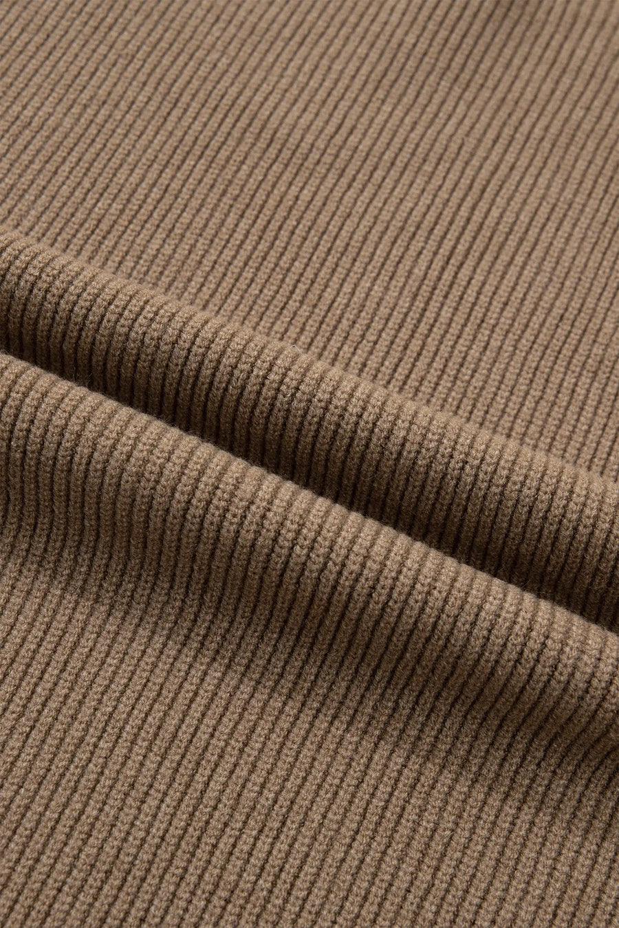 Ribbed knit mock neck sweater vest sleeveless loose fit light french beige sweaters