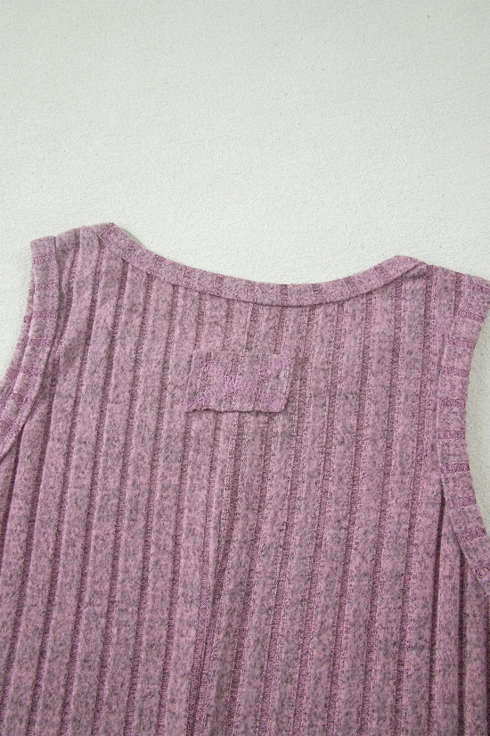 Slim ribbed mineral wash tank top tops