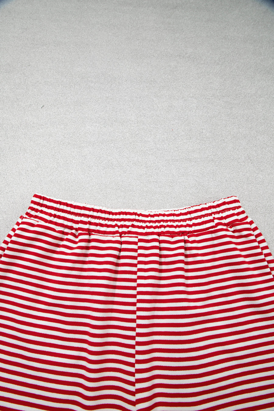 Striped Oversized Mock Neck Sweatshirt Shorts Set Women UK