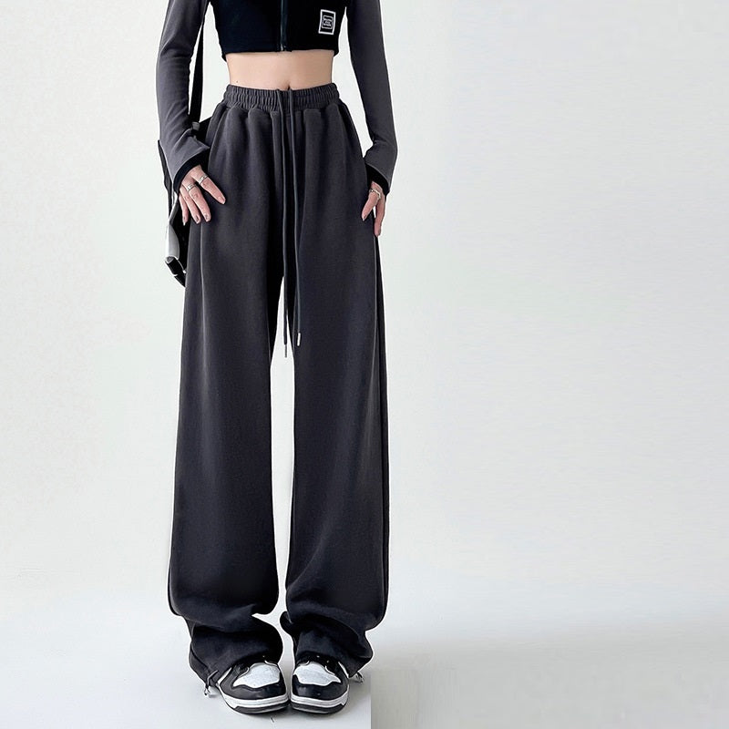 High waist trousers women UK — back view clean straight leg