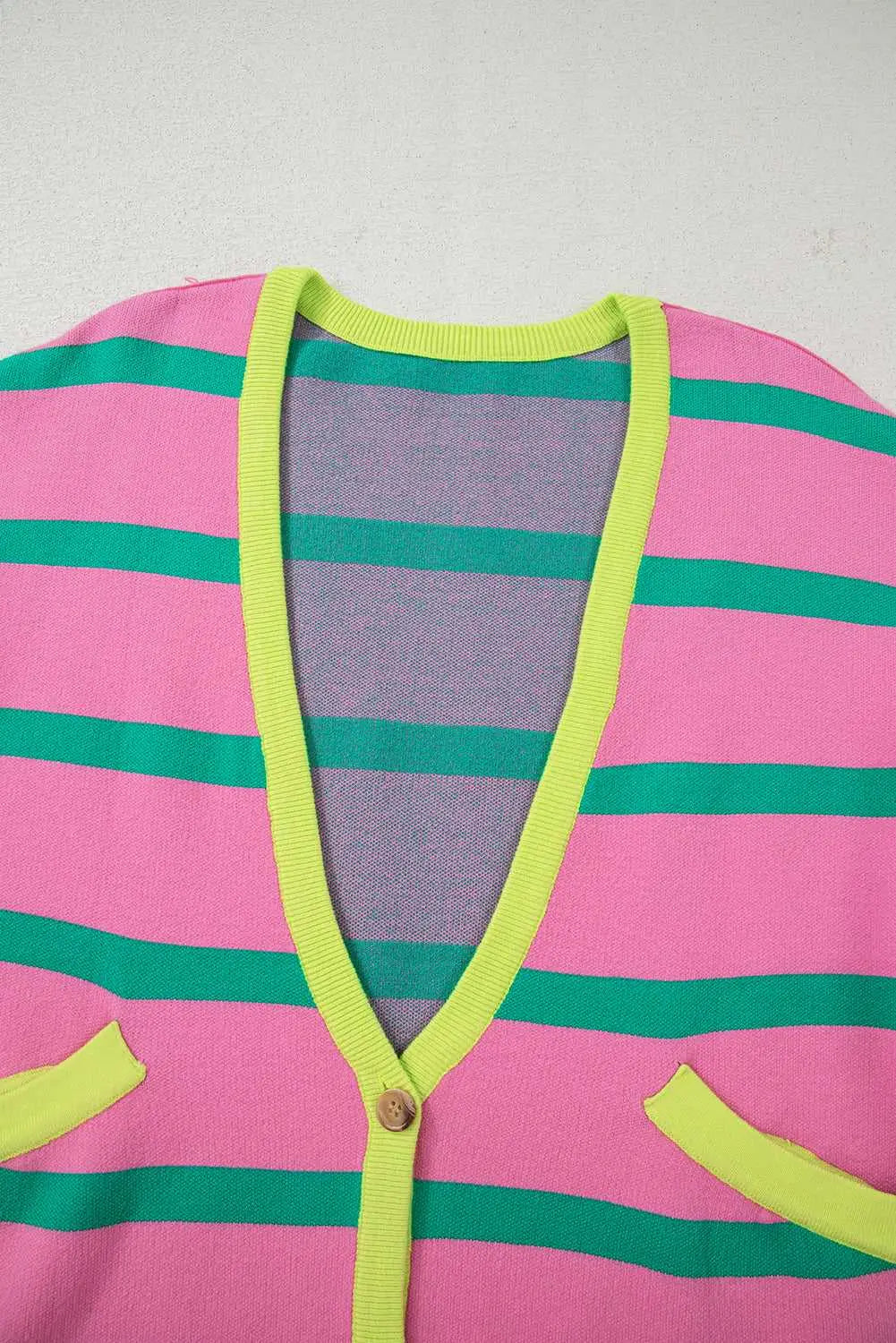 Urban stripe loose cardigan cardigans