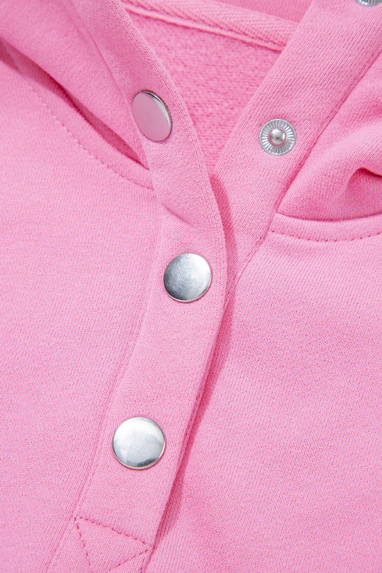 Embroidered Flower Snap Sweatshirt