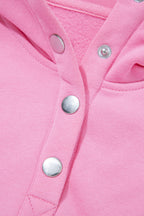 Embroidered Flower Snap Sweatshirt