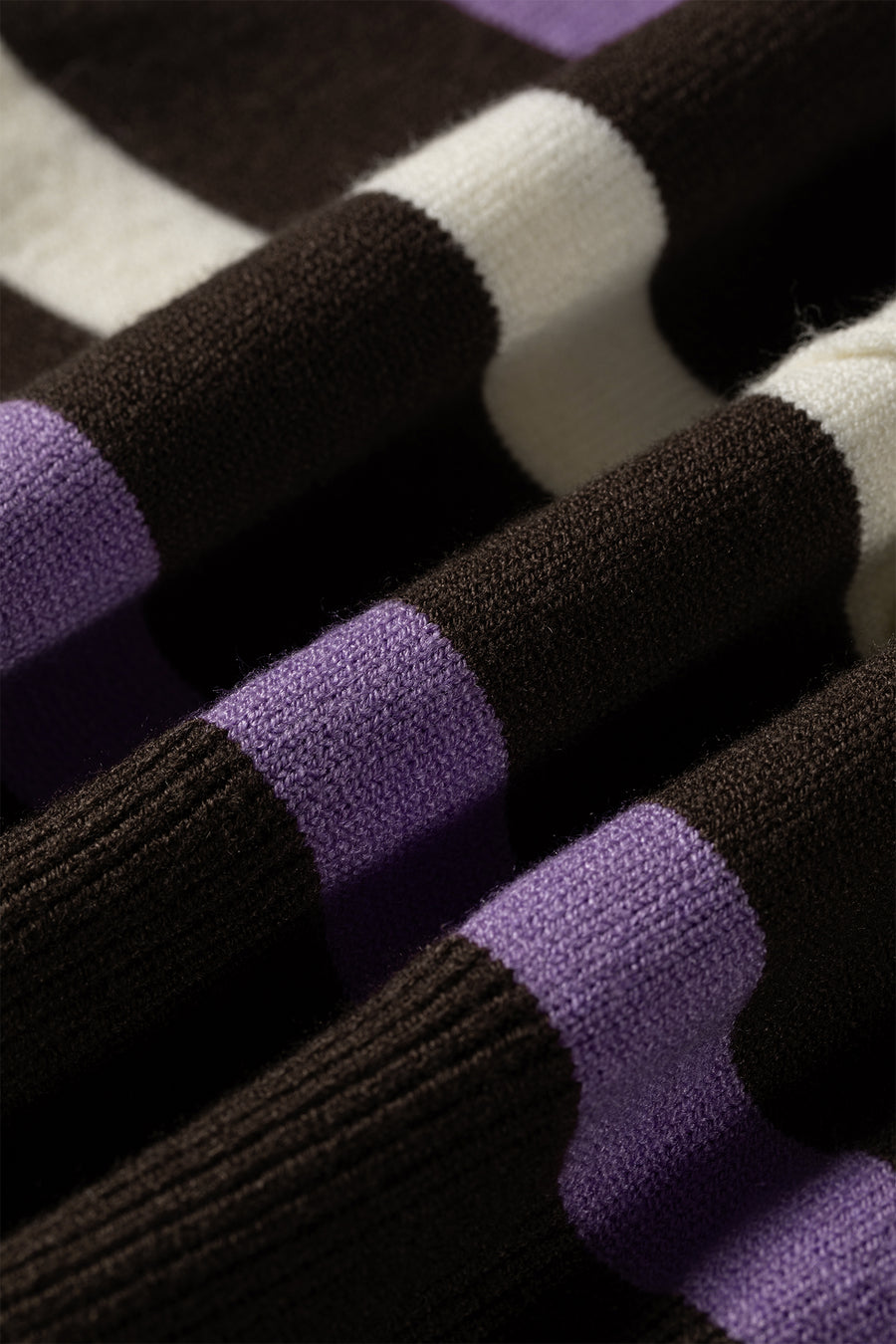 Stripe Embroidered Detail Drop Shoulder Pullover