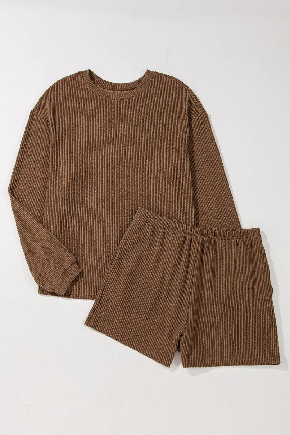Chic corded lounge ensemble - style & comfort