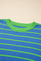 Stripe Hug Loose Fit Sweater