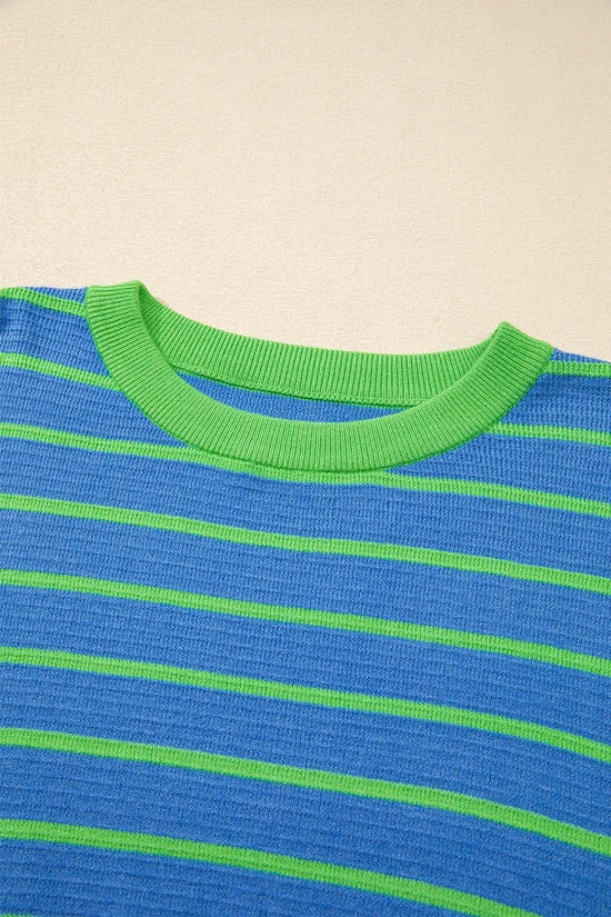 Stripe hug sweater - stylish loose fit | cozy design