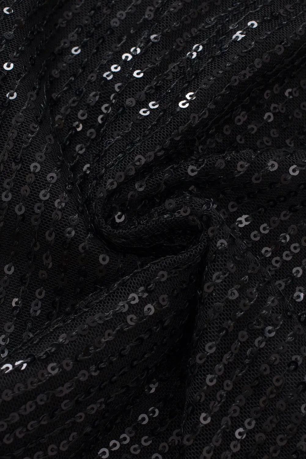 Black sequin wide leg pants