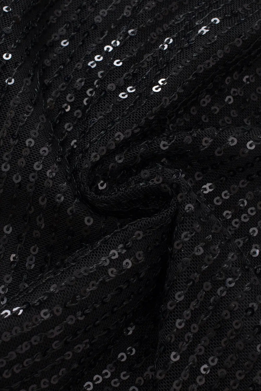 Black sequin wide leg pants