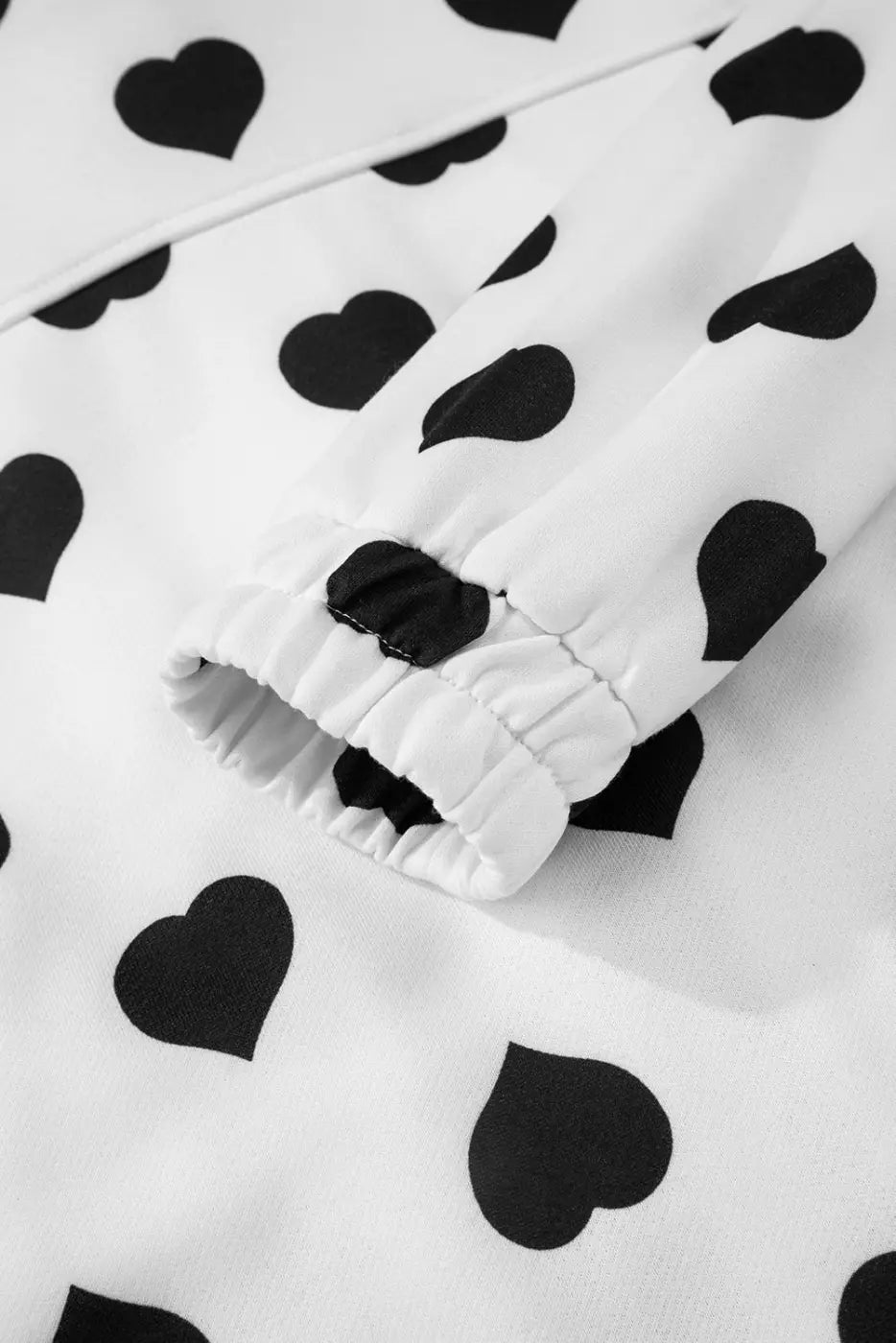White heart print windbreaker jacket windbreakers