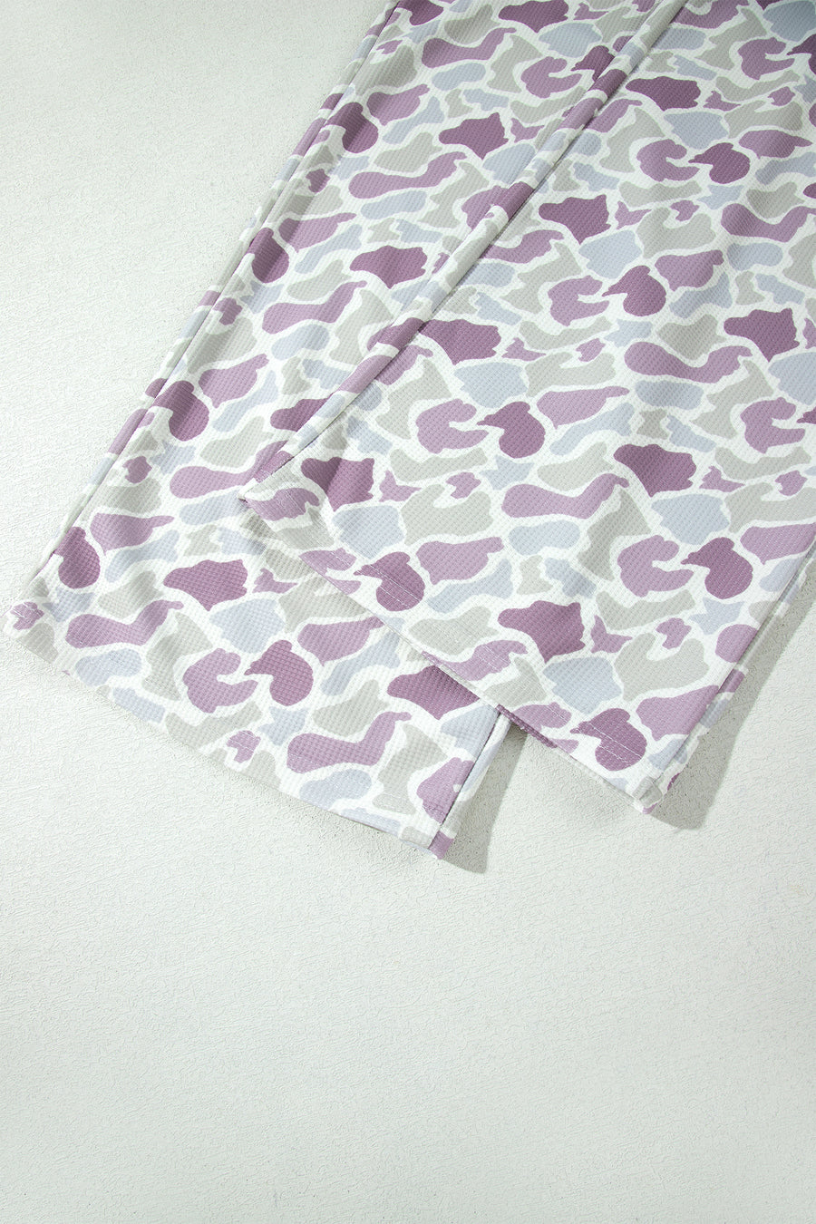 Camo Print Drawstring Waist Loose Fit Trousers