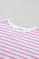 Baggy t shirt - stripe patchwork - t-shirts