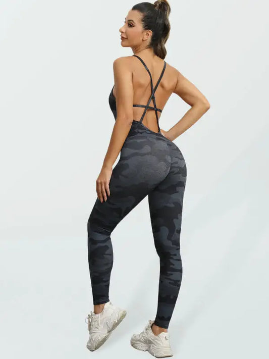 Balance time active jumpsuit - dark gray / s - yoga jumpsuits