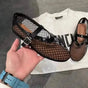 Ballet Mesh Mary Jane Flats - Fashionfitz
