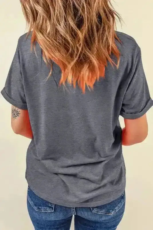 Graphic Tees Baseball Bowknot Graphic Casual Tee