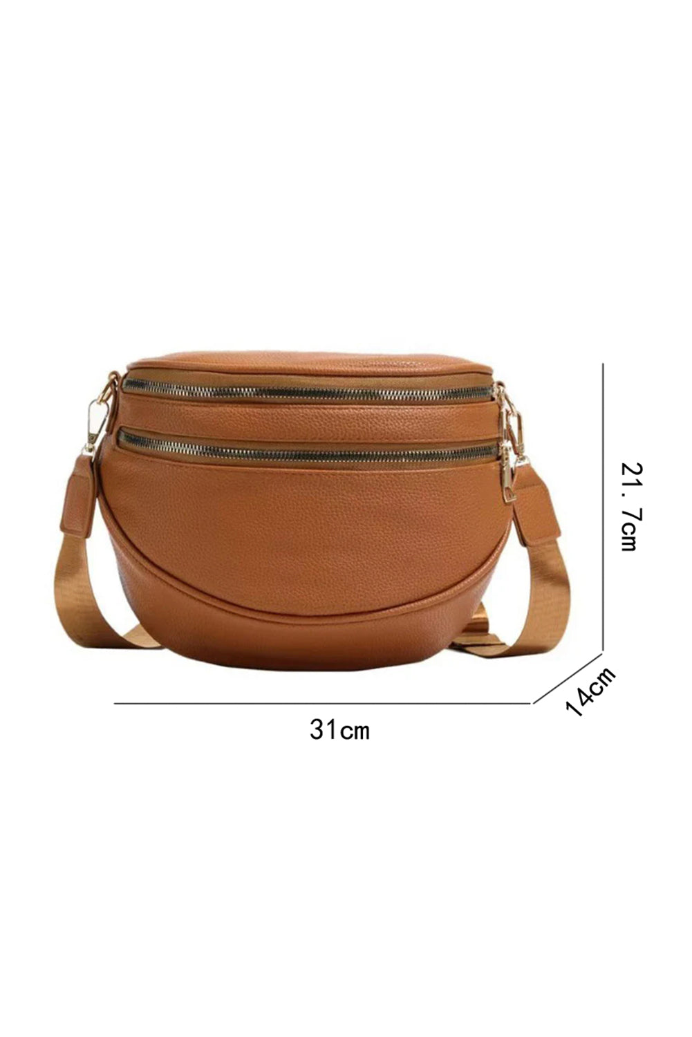 Double Zip Crossbody Bag
