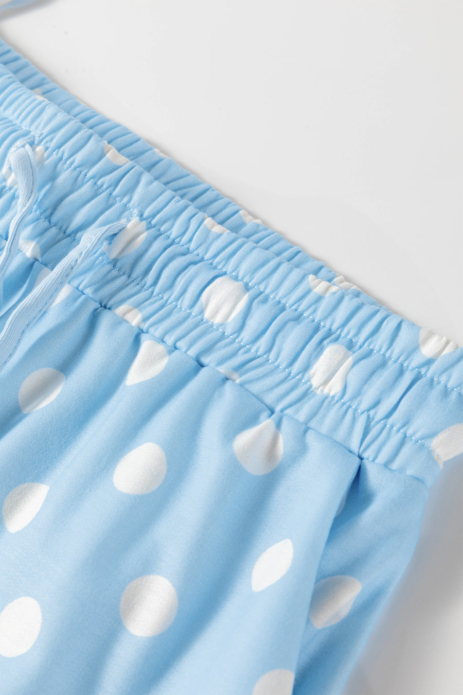 Polka Dot Oversized Top & Drawstring Shorts Set Women UK
