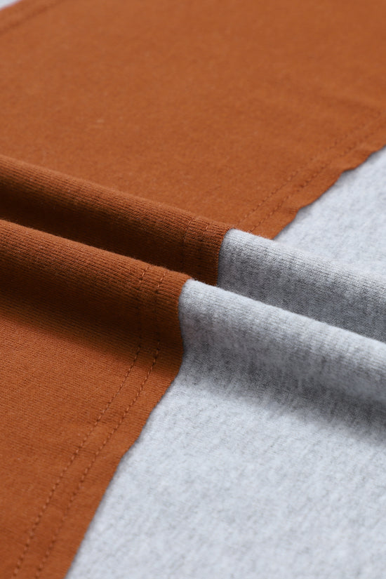 Green Colorblock Bishop Sleeve Top - Striped Casual Chic