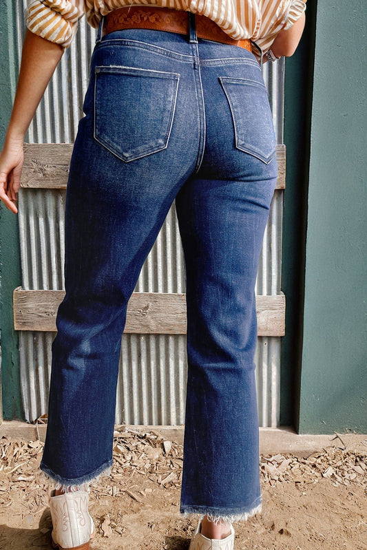 Stonewashed Skyline Flared Jeans