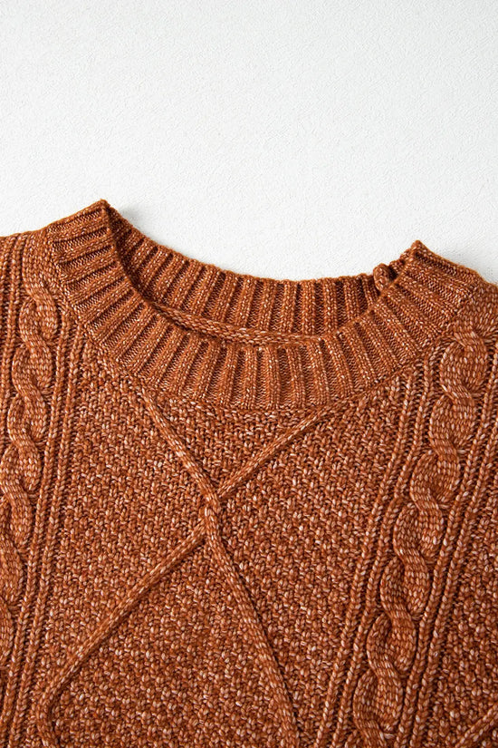 Cable knit jumper dress - drop shoulder loose fit dresses