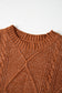 Cable Knit Jumper Dress - Drop Shoulder Loose Fit