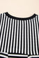 Tees BowVogue Women's Striped T-Shirt – Soft Cotton Bow Neck Casual Top