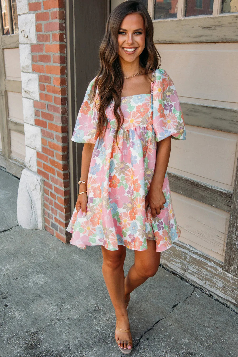 Summer Floral Babydoll Dress - Fashionfitz