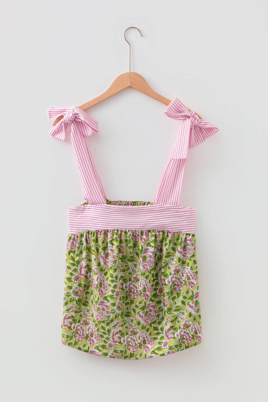 Floral Knot Strap Babydoll Tank Top Women UK