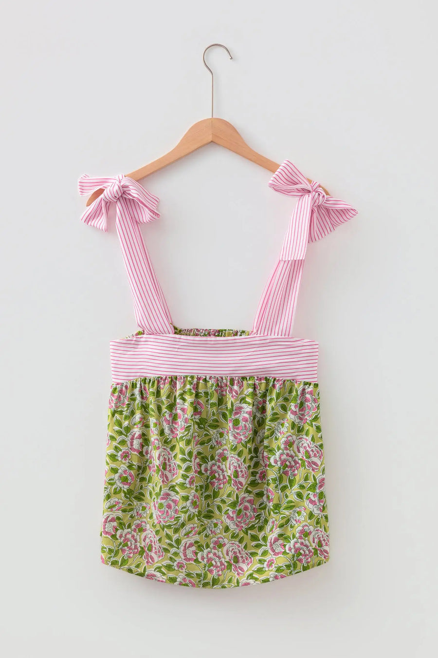 Floral Knot Strap Babydoll Tank Top Women UK