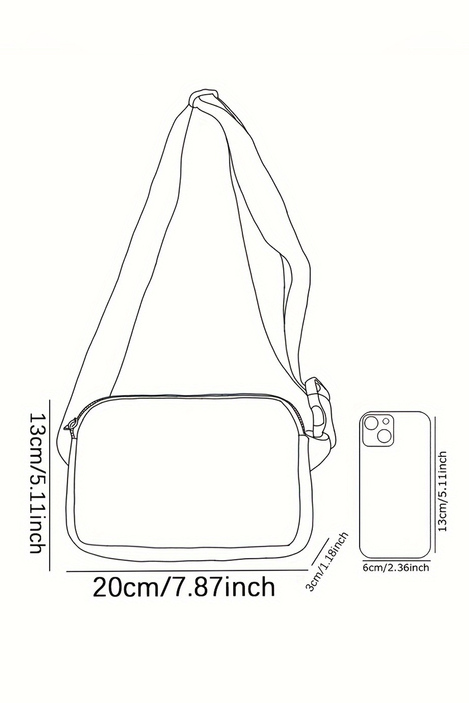 Valentine's Day Print Canvas Crossbody Bag Women UK