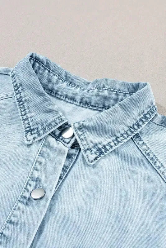 Beau Blue Denim Dress - Fashionfitz