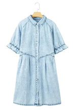 Beau Blue Denim Dress - Fashionfitz
