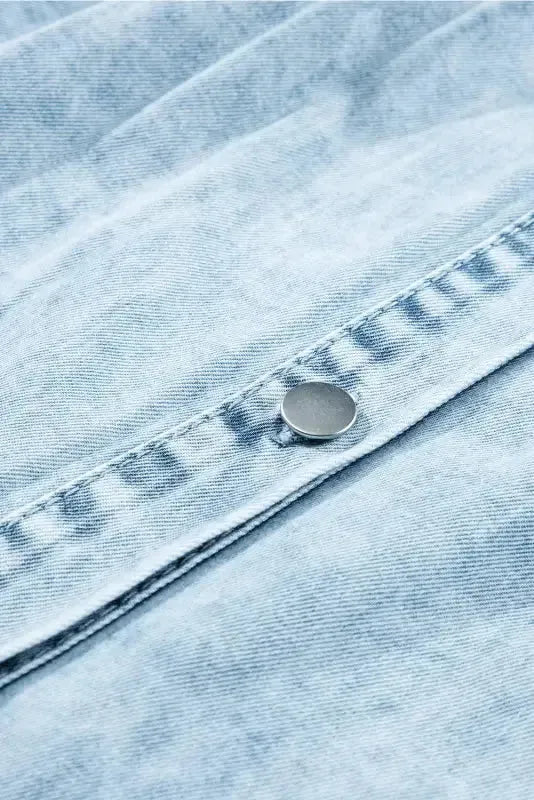 Beau Blue Denim Dress - Fashionfitz