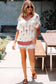 Short Sleeve Sweaters Fashionfitz Embroidered Crochet Sweater for Women