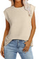 Beige solid textured batwing sleeve crew neck t shirt - tops