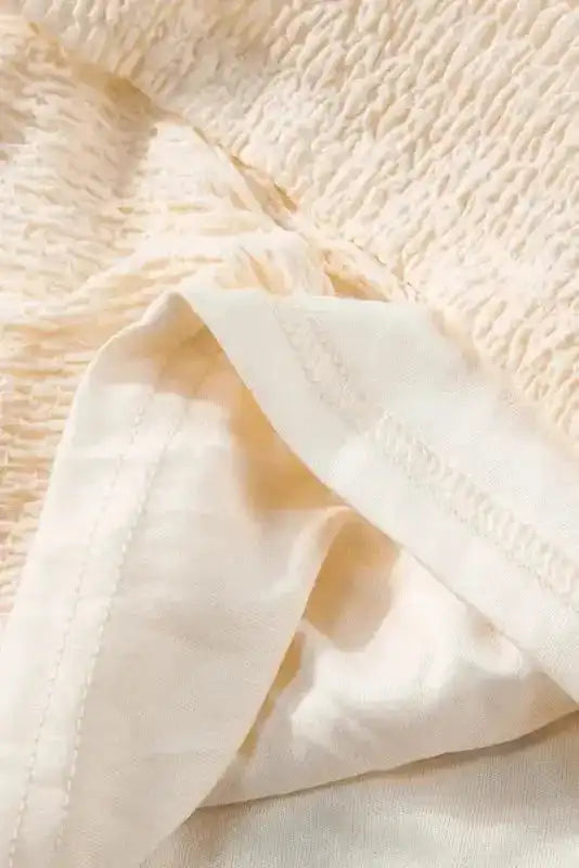 Beige Cutout Back Mini Dress - Fashionfitz