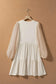 Embellished Puff Sleeve Tiered A-line Dress - Fashionfitz