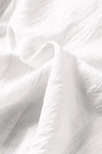 Beige Embroidered Mesh Flounce Sleeve Blouse - Fashionfitz