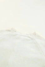 Beige Frill Trim Buttoned Knit Sweater - Fashionfitz