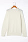 Beige frill trim buttoned knit pullover sweater - sweaters & cardigans