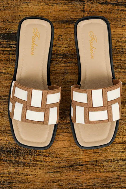 Beige harmony slides - 37 - slippers