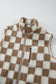 Monochrome Mosaic Sherpa Vest