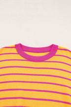Stripe Hug Loose Fit Sweater