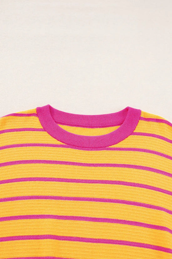 Stripe hug sweater - stylish loose fit | cozy design