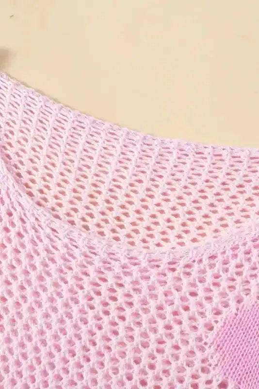 Big Flower Summer Knit Sweater - Fashionfitz