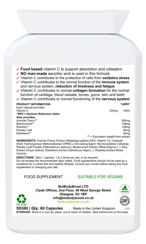 Bio-c non-acidic food form vitamin c - vitamins & supplements