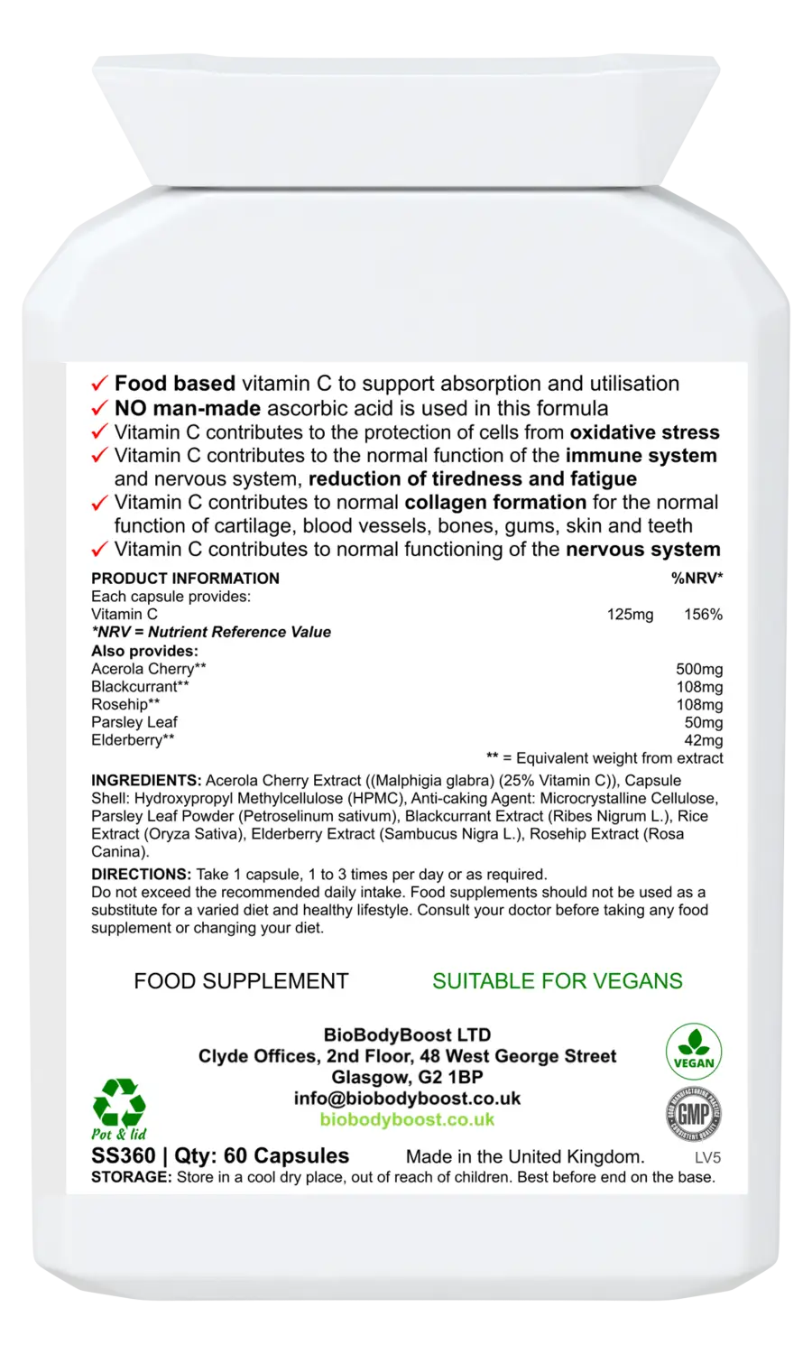 Bio-c non-acidic food form vitamin c - vitamins & supplements