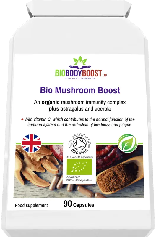 Bio mushroom boost organic immunity blend - vitamins & supplements