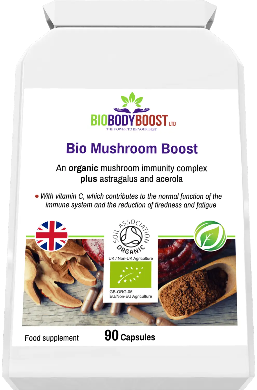 Bio mushroom boost organic immunity blend - vitamins & supplements